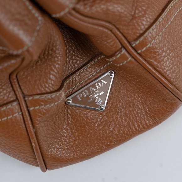 Prada Striped Leather Shoulder Bag - Picture 7 of 9